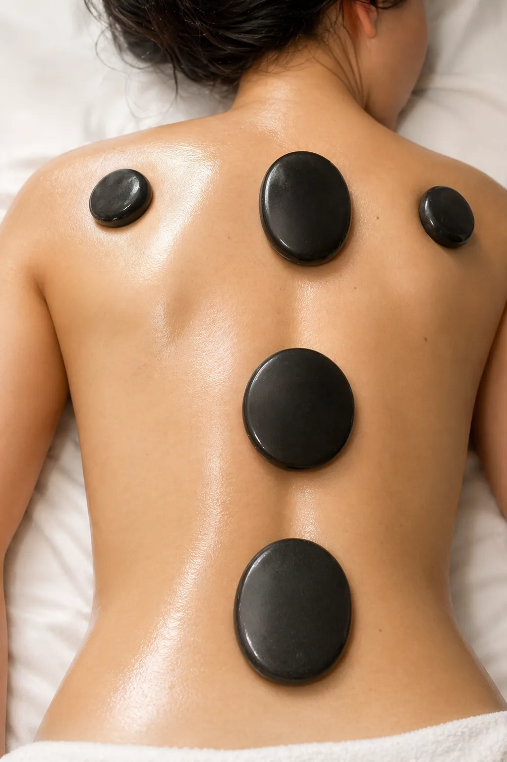 Hot stone massage at La Vilna