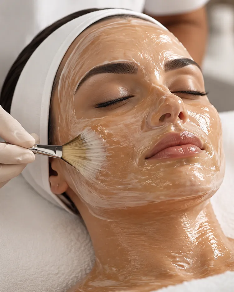 Signature facial treatment at La Vilna